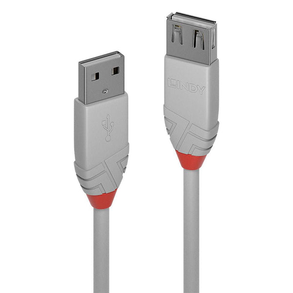 grey old usb-a extension cable