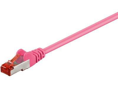 MicroConnect S/FTP CAT6 1m Pink LSZH