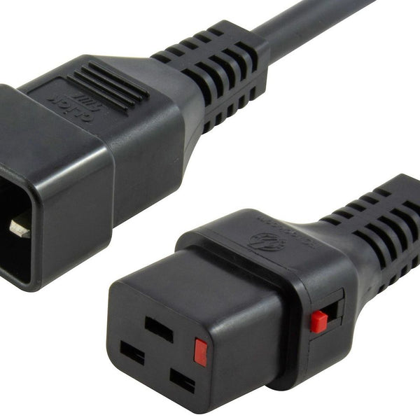 MicroConnect Powercord C19 IEC Lock - C20
