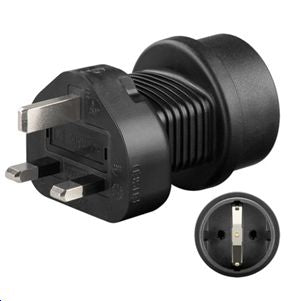 MicroConnect Universal adapter Schuko to UK
