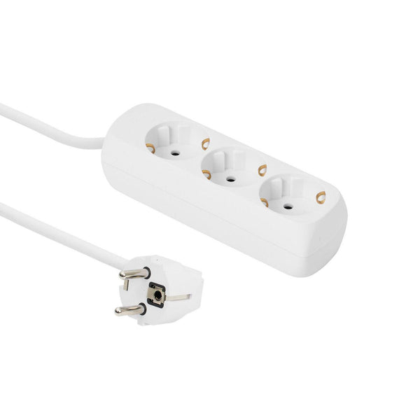 MicroConnect 3-Wege-Schuko-Steckdose 3M Weiß
