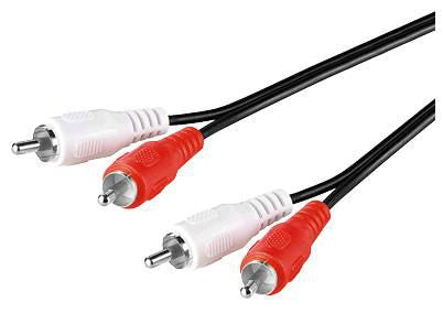 MicroConnect Stereo RCA Cable, 0.5 meter