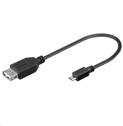 MicroConnect USB A - B Micro  F-M 0,20m
