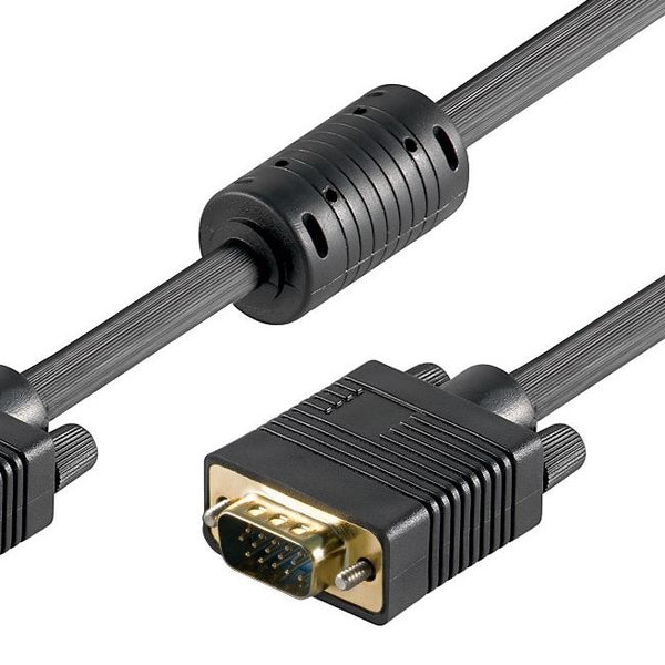 MicroConnect SVGA HD15 5m M-M w.ferrit core