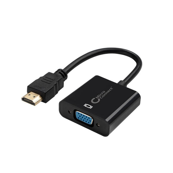 MicroConnect Adapter HDMI - VGA M/F, Black
