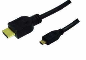 LogiLink HDMI-Kabel, Micro-D/M auf A/M,