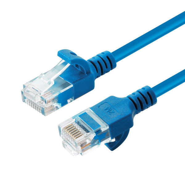 MicroConnect U/UTP CAT6A Slim 10M Blue