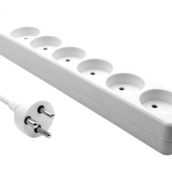 MicroConnect Danish Power Strip 6-way