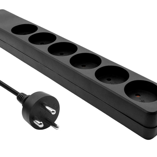 MicroConnect Dänische Steckdosenleiste 6-fach