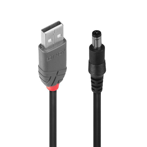 Lindy USB 2.0 Type A til 5,5 mm DC