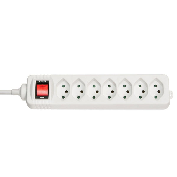 Lindy 7-Way Swiss 3-Pin Mains Power