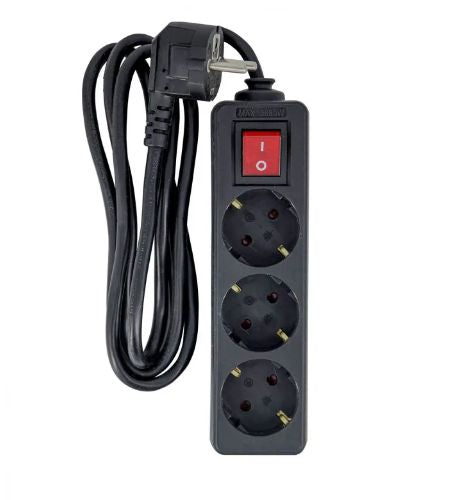 MicroConnect 3-way Schuko Power Strip