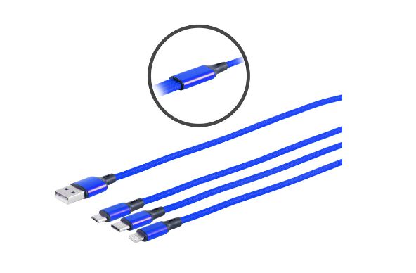 MicroConnect USB-A splitter cable with