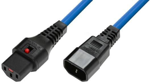 MicroConnect Powercord C13 IEC Lock - C14