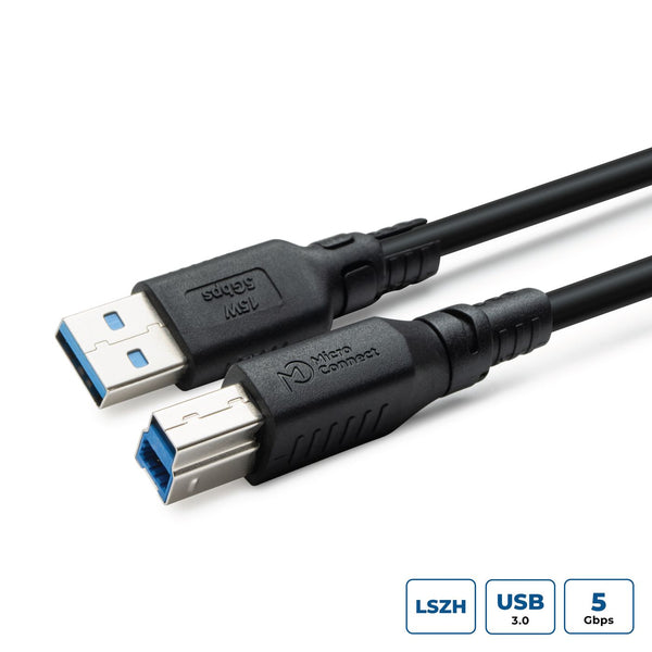 MicroConnect USB 3.2 A-B Gen 1 Cable LSZH,