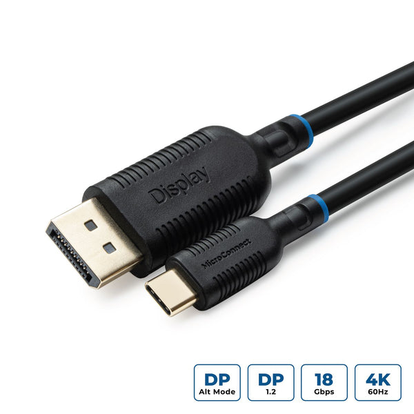 MicroConnect USB-C Displayport cable 0,5m