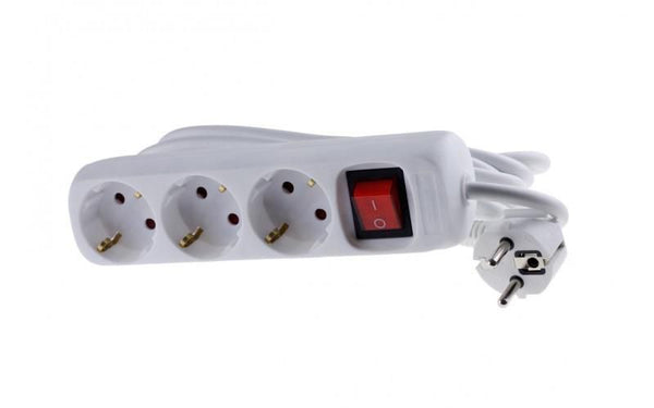 Mercodan Schuko stikd�se med 3 udtag